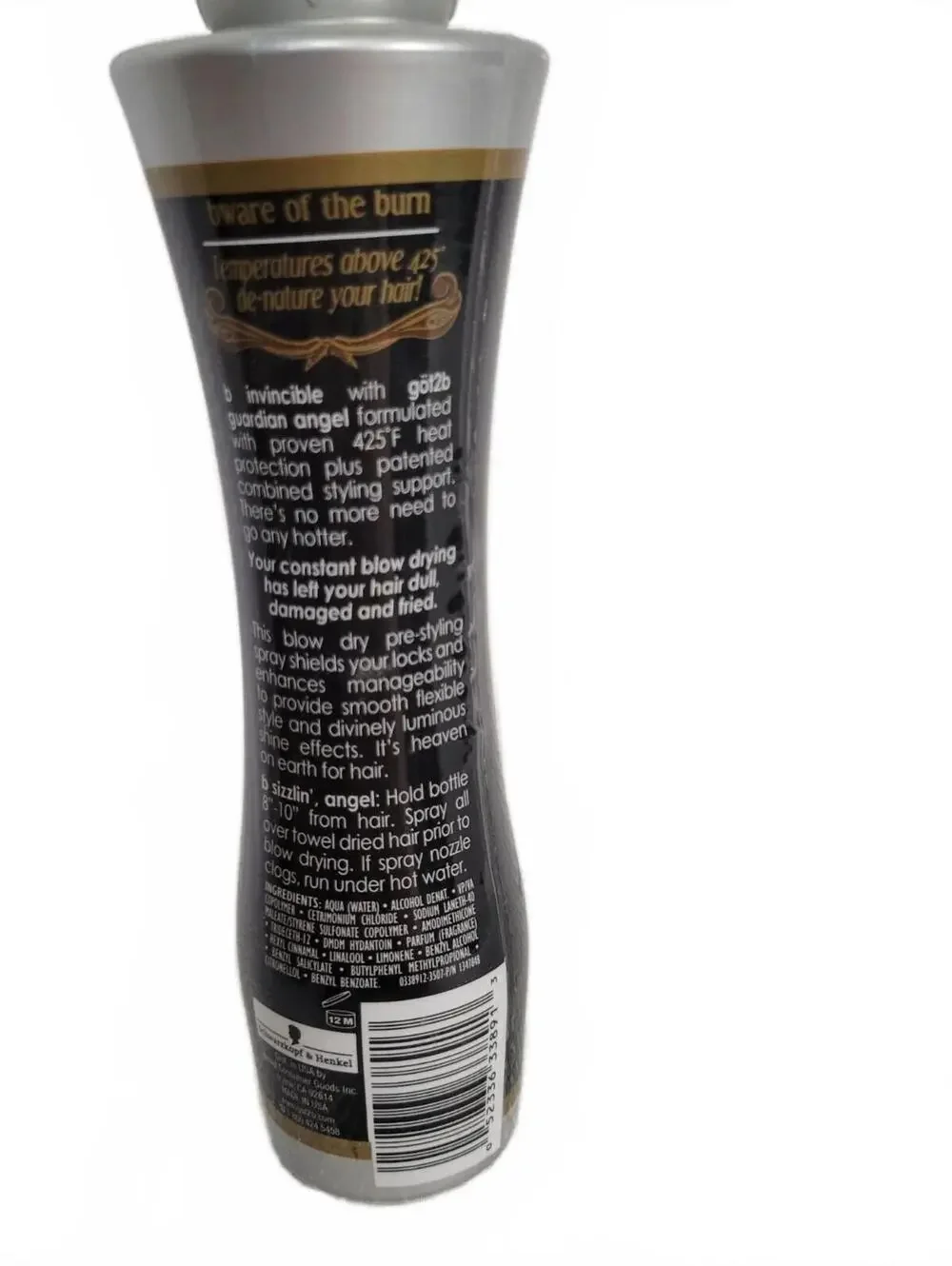 Schwarzkopf Got2b Guardian Angel Gloss Finish Blow-Out Lotion 220ml Heat Protect
